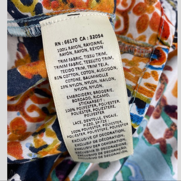 Anthropologie Akemi + Kin Multicolor Floral Crochet Beaded Dress - Picture 6 of 8